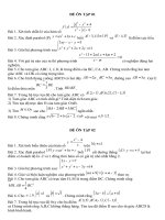 Đề ôn tập lớp 10 HKI -Ban CB