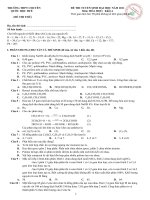 đề thi thử Quỳnh Lưu