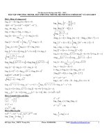 Bài tập pt, bpt, hpt mũ và logarit chọn lọc.