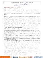 Tổng hợp các câu hỏi về HS  bâc 1- bậc1