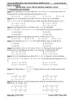 Chuyên đề TRẮC NGHIỆM OXYZ (2)