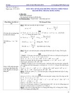 Giáo án dạy phụ đạo toán 11