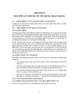 Chương  1 nguyên lý chung về tín dụng ngân hàng