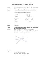 tổng hợp  kiến thức các bài toán hình học 7 có hướng dẫn