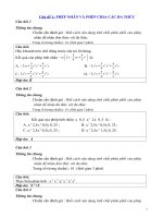 ngân hàng câu hỏi đại số lớp 8