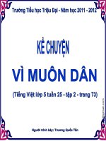 KC5: VÌ MUÔN DÂN