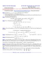 NHÓM LUYỆN đề THI đại học ( đề THI THỬ TOÁN lần 4)