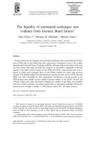 The liquidity of automated exchanges: newevidence from German Bund future