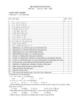 Đề cương ôn tập môn Toán 8