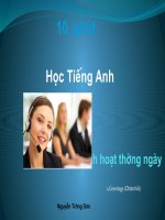học tiếng Anh sinh hoạt 2.Greetings