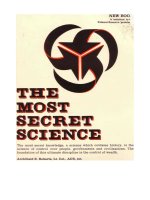 the most secret science (1984) roberts