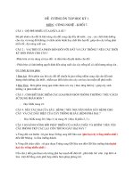 Đề cương ôn tập HK 1 Công nghệ 7