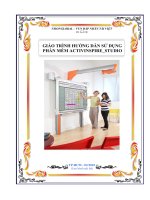 Sử dụng phần mềm bảng tương tác