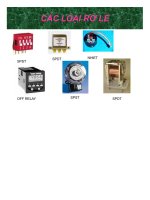 Bài giảng rơ le điều khiển và bảo vệ