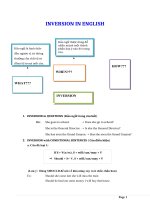 ĐẢO NGỮ TRONG TIẾNG ANH