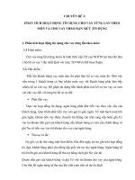 CHUYÊN đề 3 PHÂN TÍCH HOẠT ĐỘNG tín DỤNG CHO VAY TỪNG lần THEO món và CHO VAY THEO hạn mức tín DỤNG