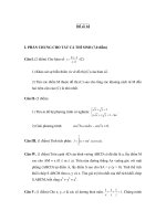 ĐỀ SỐ 14 ÔN THI ĐH MÔN TOÁN CÓ ĐÁP ÁN