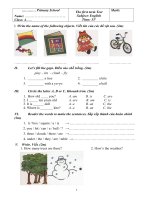 Đề CK1 Tiếng Anh lớp 4_11-12