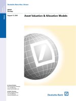 deutsche bank - asset valuation allocation models 2001