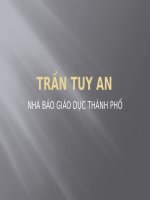 BAO GIAO DUC THANH PHO VA TAC GIA TRAN TUY AN