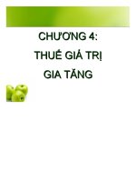 Chương 4 thuế giá trị gia tăng