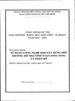 Sử dụng công nghệ RMI xây dựng môi trường hỗ trợ tính toán song song và phân bố