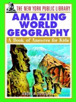 amazing world geography a book of answers for kids