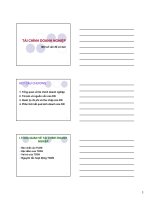 Một số vấn đề cơ bản của tài chính doanh nghiệp