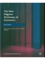 the new palgrave dictionary of economics (durlauf and blume)