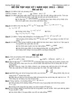 Đề thi thử HKI - Toán 11