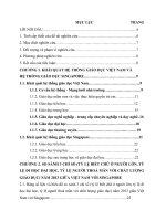 So sánh 3 chỉ số tỷ lệ biết chữ ở người lớn, tỷ lệ đi học đại học, tỷ lệ người thoả mãn với chất lượng giáo dục giữa việt nam với singapore