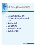 bài giảng luật tài chính - chương 3 thuế thu nhập doanh nghiệp