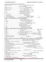 BÀI TẬP ÔN HKI TIẾNG ANH 10-MỚI