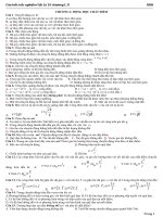Trắc nghiệm lý thuyết chương I,II lý 10