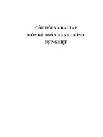 bài tập kế toán hành chính sự nghiệp