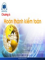 Bài giảng hoàn thành kiểm toán