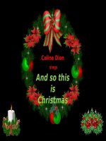 SO THIS IS CHRISTMAS