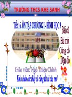 Tiết 16 - Ôn tập chương I - Hình Học 9