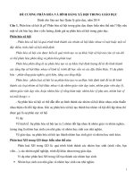 ĐỀ CƯƠNG PHÂN hóa và BÌNH ĐẲNG xã hội TRONG GIÁO dục