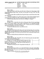 Đề  thi học sinh giỏi Lý 9. 2011-2012