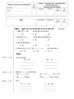 Bộ đề KT HKI - Lớp 2
