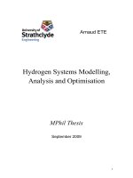 hệ thống hydrogen, phân tích và tối ưu hóa