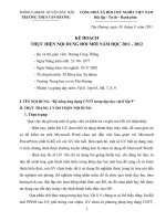 kế hoạch đổi mới năm học 2011-2012