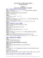 ngân hàng câu hỏi số học 6