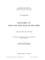 sách điện tử môn giải tích hàm số một biến