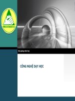 Chương 1- Công nghệ dạy học (Sư phạm dạy nghề)