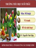 ve tranh de tai sinh hoat