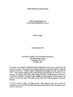 engle-the econometric of high-frequency data
