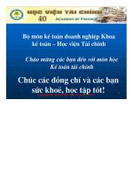 Giáo trình kế toán tài chính đầu tư dài hạn