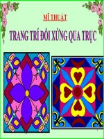 Bài 10. Vẽ trang trí đối xứng qua trục